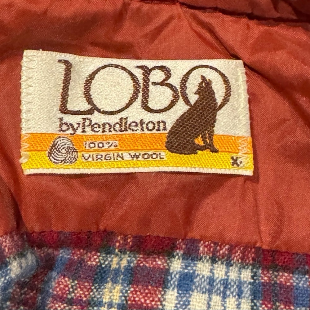 Vintage Lobo by Pendleton Wool Mens Button Down Plaid Long sleeve Size XL - Picture 7 of 8